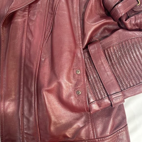 Lambskin real leather cosplay galaxy skylord guardian handmade burgundy maroon - Picture 15 of 15